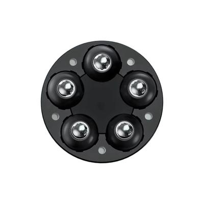 4pcs Super Load-bearing Self Adhesive Caster Wheels 5 Beads Heavy Duty Movable Furniture Chair Leg 360° Rotating Universal