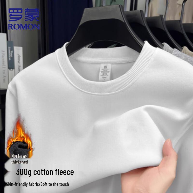 ROMON Men's Autumn/Winter Round Neck Pullover Sweatshirt