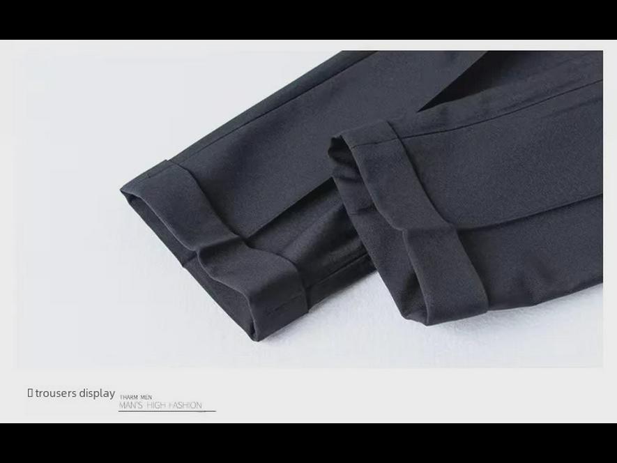 Naples Formelle Hose mit mittlerer Taille und hoher Taille – Freizeitanzughose für Frühling und Herbst F125