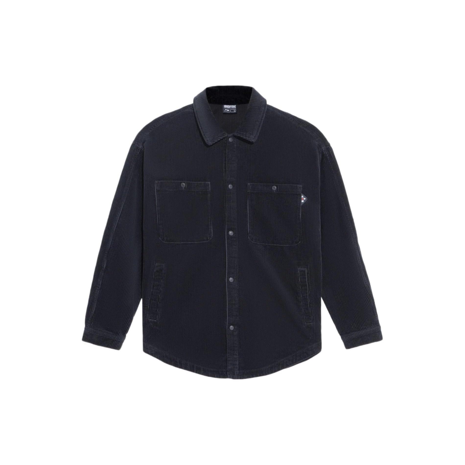 Li-Ning BadFive Corduroy Loose Fit Jacket Black Men s AFDS069-2 S