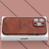 Magnetic Leather Phone Case for iPhone 11-16, Compatible with iPhone 12-15 Pro Max, Elk Head Design, Japanese & Korean Style