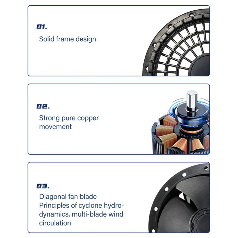 Odsávací ventilátor 6500 ot/min 12V 1,8A Odsávací ventilátor pro odstraňování vlhkosti Projekty do kuchyně, koupelny