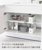 Yamazaki Tower 6019, Slim White Extendable Shelf for Tension Rods, Approx. W15-30 X D35.5 X H3cm, Utilizes Dead Space and Provides Gap Storage
