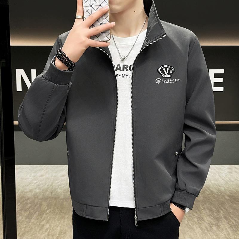 Jacket Men's Casual Jacket Casual Stand Collar Men's Fashion Versatile Clothes