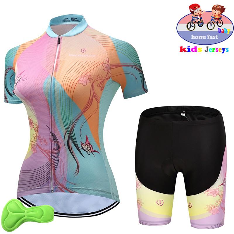 2026 Baby Girl New Kids Short Sleeve  Children Bike Clothing GRILS Quick Dry Summer Bike Uniform 2026 Summer Breathable Cycling Suit Set