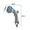 1pc Garden Hose Nozzle With 8 Spray Patterns Thumb Control Shower Mist Jet Garden Hose Sprayer For High-pressure Cleaning
