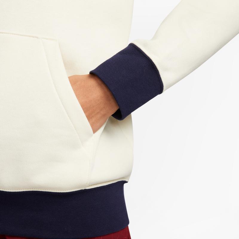 Nike Paris Saint-Germain Embroidered Logo Hoodie Women Tops Coconut DV4704-113