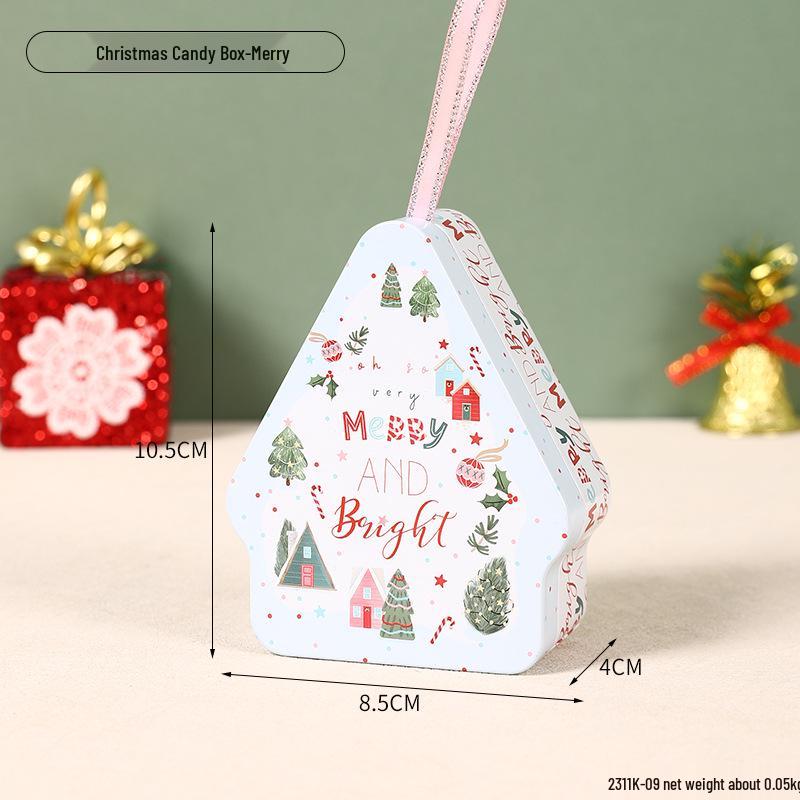 Christmas Gingerbread Man & Santa Claus Tin Cookie and Candy Storage Box