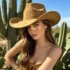Women S American Retro Cowboy Hat Outdoor Casual Sun Protection Hat