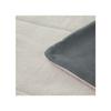 Couette polaire microfibre doublé sherpa 180x260 cm BICOLORE gris, par Soleil d'ocre