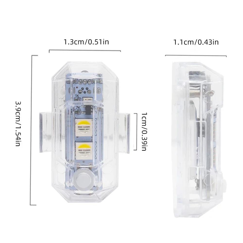 Motorcycle RGB Led Aircraft Strobe Lights Car Light LED Flash Position Wireless Lamp Aircraft Airplane Helicopter Warning Lights