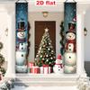 2D Flat, 2D Flat - 2D Flat, 2D Flat - 2D Flat Banner (Party Banners) Set of Two (11.8*70.8 Inches / 30*180 Cm), Made of Polyester, Christmas Decoratio