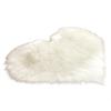 Large Red Heart-Shaped Faux Wool Plush Carpet Floor Mat