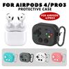 3D Game Console Protective Case For AirPods Pro 3 Cases Cover Liquid Silicone Design Earphone Protective Case With Cleaner Kit
