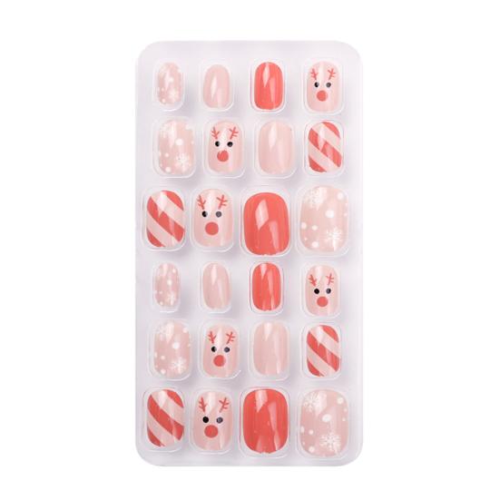 24 Teile/satz Nagel Tipps Zurück-kleber Verlängern DIY Praktische Weihnachten Künstliche Nägel Maniküre Dekoration für Dame