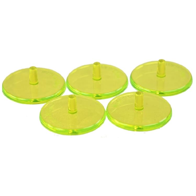 50Pcs 24mm Clear Plastic Golf Balls Marker Mixed Colors Golf Balls Mark Position Markers for Golfer Training Easy to Use