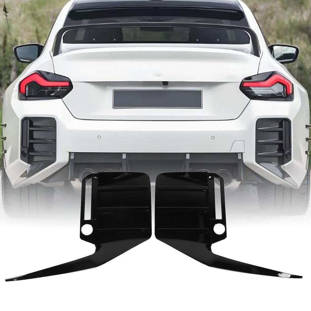 2PCS Rear Bumper Side Spoiler Left Right Sporty Appearance Rear Bumper   Vent Cover Trim for M2 G87 2023 Onwards