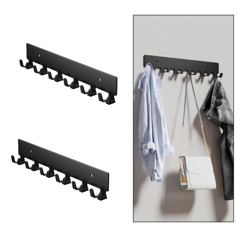 2pcs Wall Mount Key Holder with 12 Hook Space Saving Key Storage Rack Keychain Organizers for Corridors or Office Use