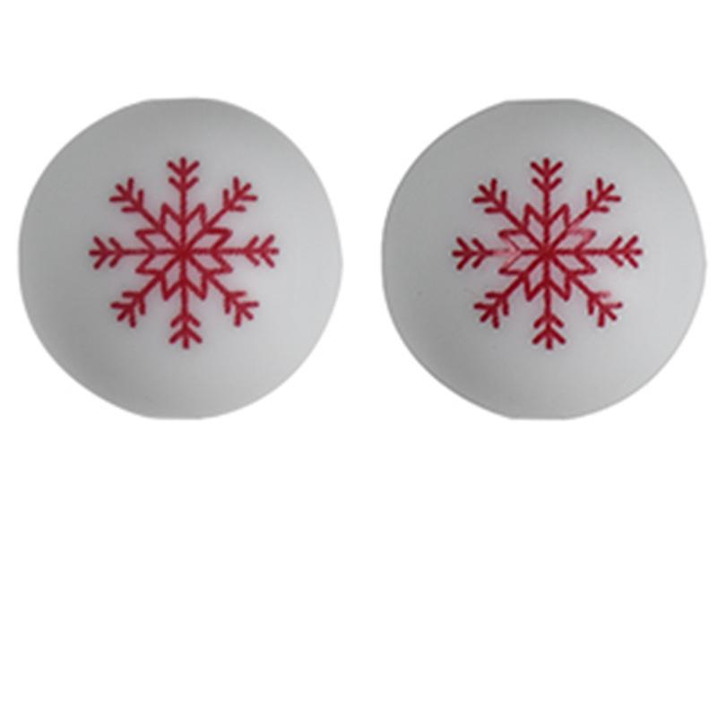 10PCS/Lot 15MM Christmas Tree Snowflake Halloween Pattern Food Grade Silicone Beads For DIY Making Bracelet Keychain Accessories