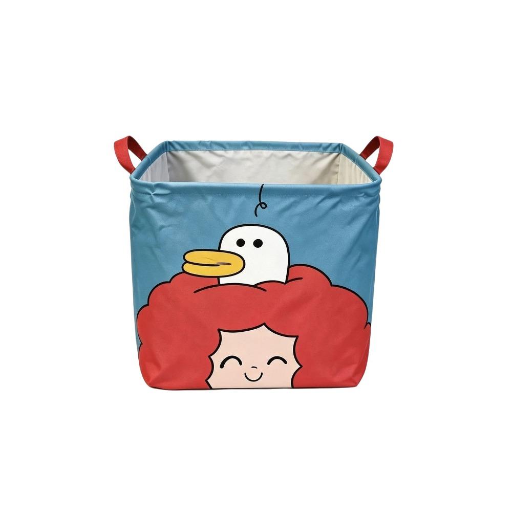 Fabric Foldable Storage Basket Waterproof Miscellaneous Storage Bag Home Organization