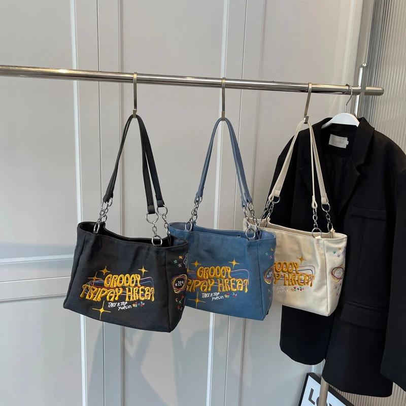 Borsa da Donna Grande Capacità Borsa da Signora Tessuto di Alta Qualità Borsa a Spalla Femminile Tote Casual Borsa a Mano di Tendenza Designer