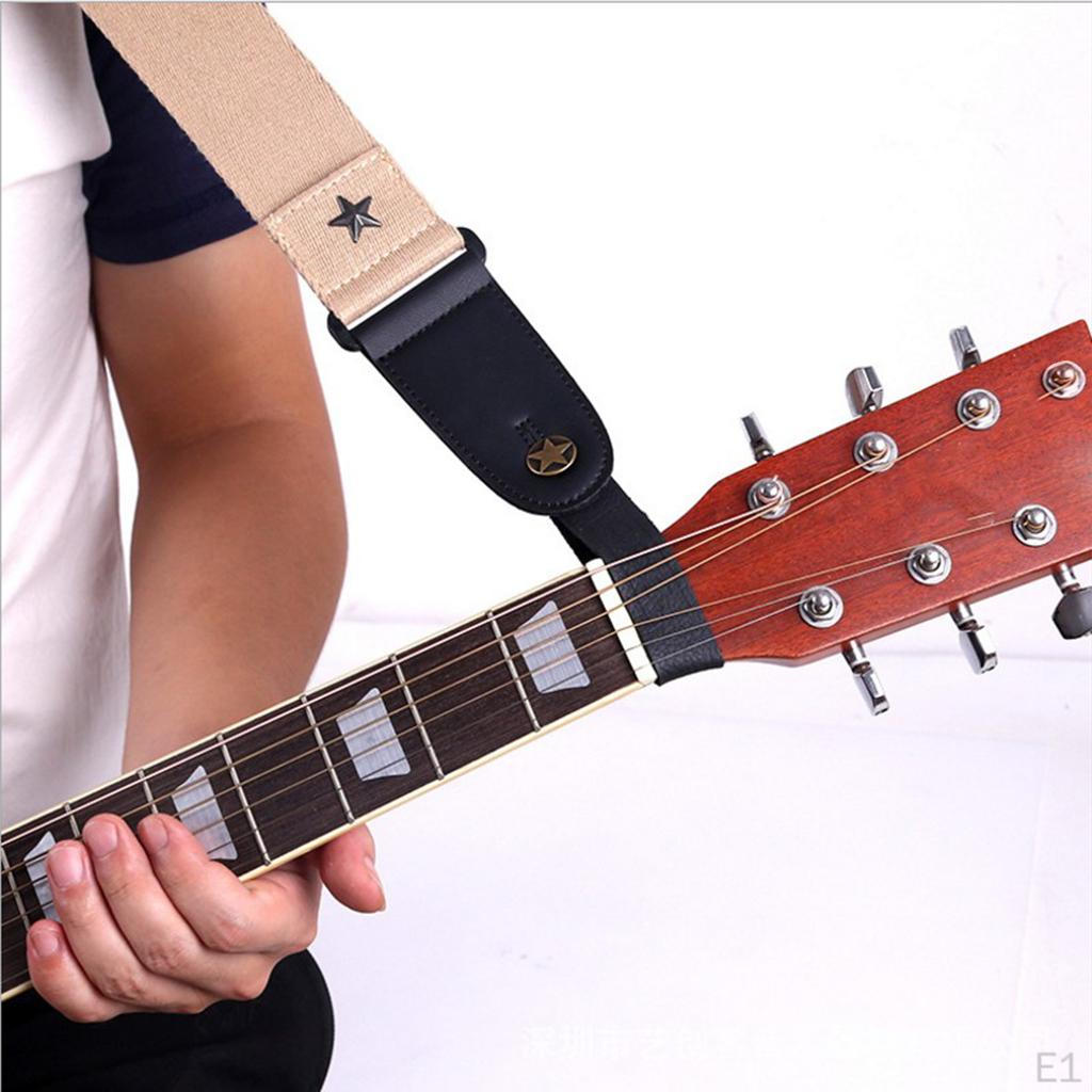 Leather Strap Head Gasket for Acoustic Guitar Parts