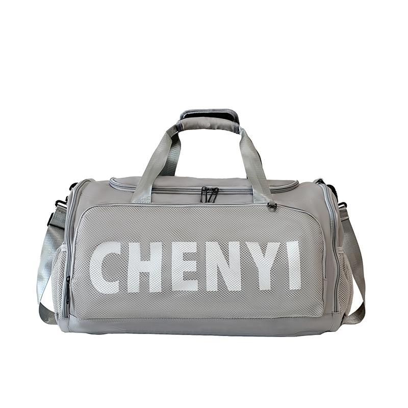 

Short-Distance Travel Bag Men s Large Capacity Luggage Bag Separation Shoes Bags Women Sports Training Gym Bag Dry Wet Separation серый