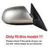 For Hyundai Elantra 2001 2002 2003 2004 2005 ABS Rearview Side Mirror Cover Wing Cap Exterior Door Housing Trim Adhesive Sticker