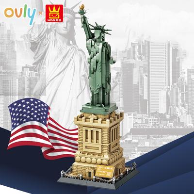 WANGE Statue of Liberty New York America Building MOC Toy Educational Building Block Kit Children's Gift No.5227