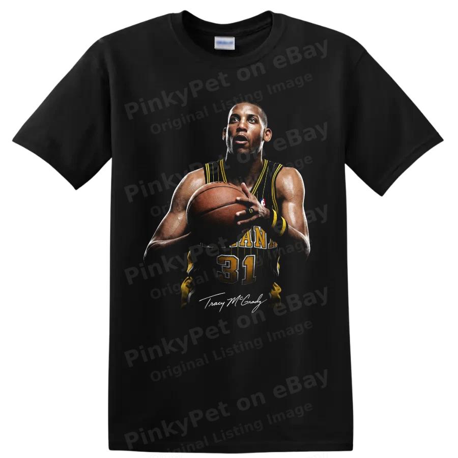 Reggie Miller Basketball Player T Shirt Indiana Pacers Retro Sports Tee
