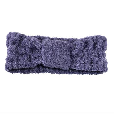 Nishikawa Mousse Puff Terry Fluffier with Each Highly Soft and Suitable for Face and Spa Made In Imabari Lavender TT93253010 Hairband, Cloth, 9x24cm,