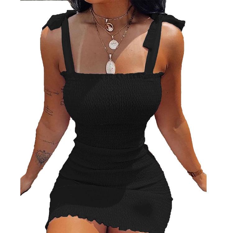 

Европейское и американское летнее мини-платье со шнуровкой и плиссировкой: Тонкий, Сексуальный, Дизайн с принтом для женщин XL