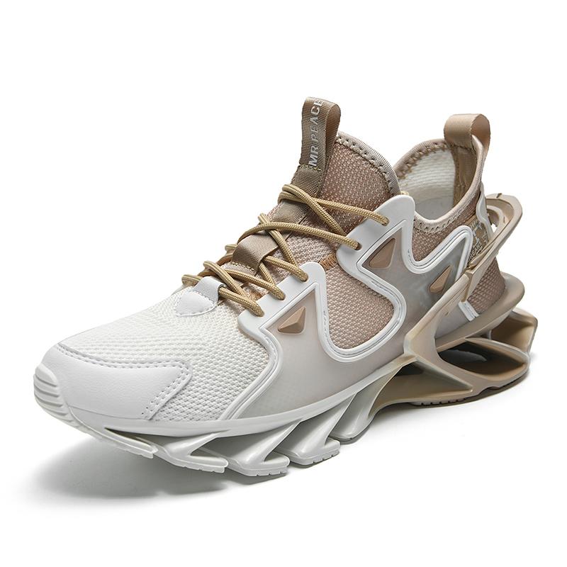 Baskets athlétiques pour hommes, chaussures de course respirantes à plateforme, baskets de marche Style de rue Punk