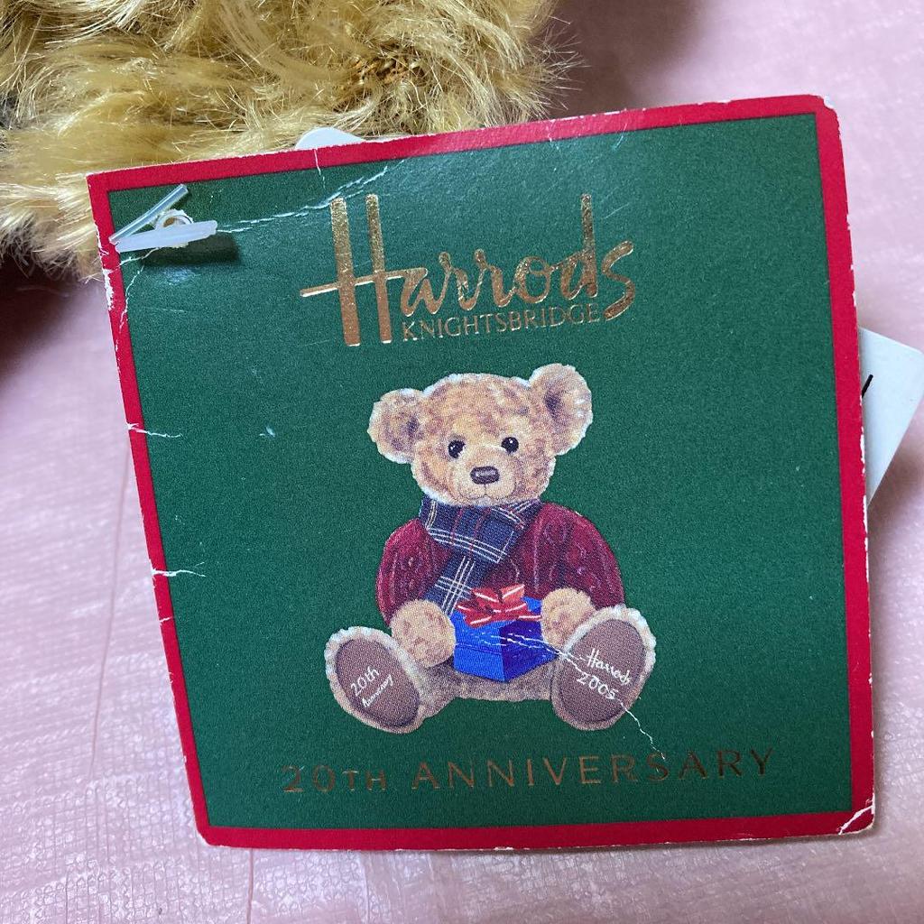 [USED] SALE! Harrods 20th Anniversary Teddy Bear