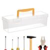 Hardware Organizer Box Fastener Organizer Clear Divided Case for Work Nuts Bolts Electronics Terminal Marker Ratchet Mechanic