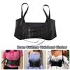 PU Leather Gothic Harness Strap Girdle Luxurious Retro Wide Waist Belt  For Women Lady Girl Bridal