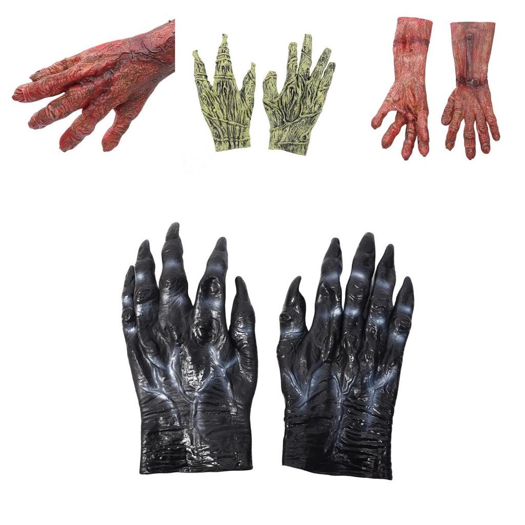 Adult And Kids Halloween Gloves Terrifying Blood Stained Werewolf Gloves