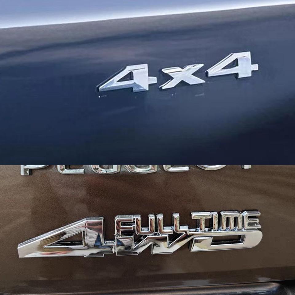 4WD 4x4 Four Wheel Drive Metal Car Sticker Logo Emblem Badge Decals Car Styling Accessories