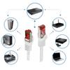 CAT6 S/FTP network cable 3m RJ45 white LAN patchcord lszh 10GBase-T 250MHz