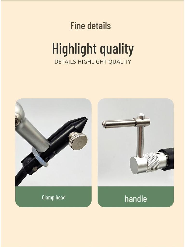 BLF E Model Univerzální stanice pro háčkování a vázání mušek s rotačním vazačem uzlů, navíječem vlasce a navlékačem nití