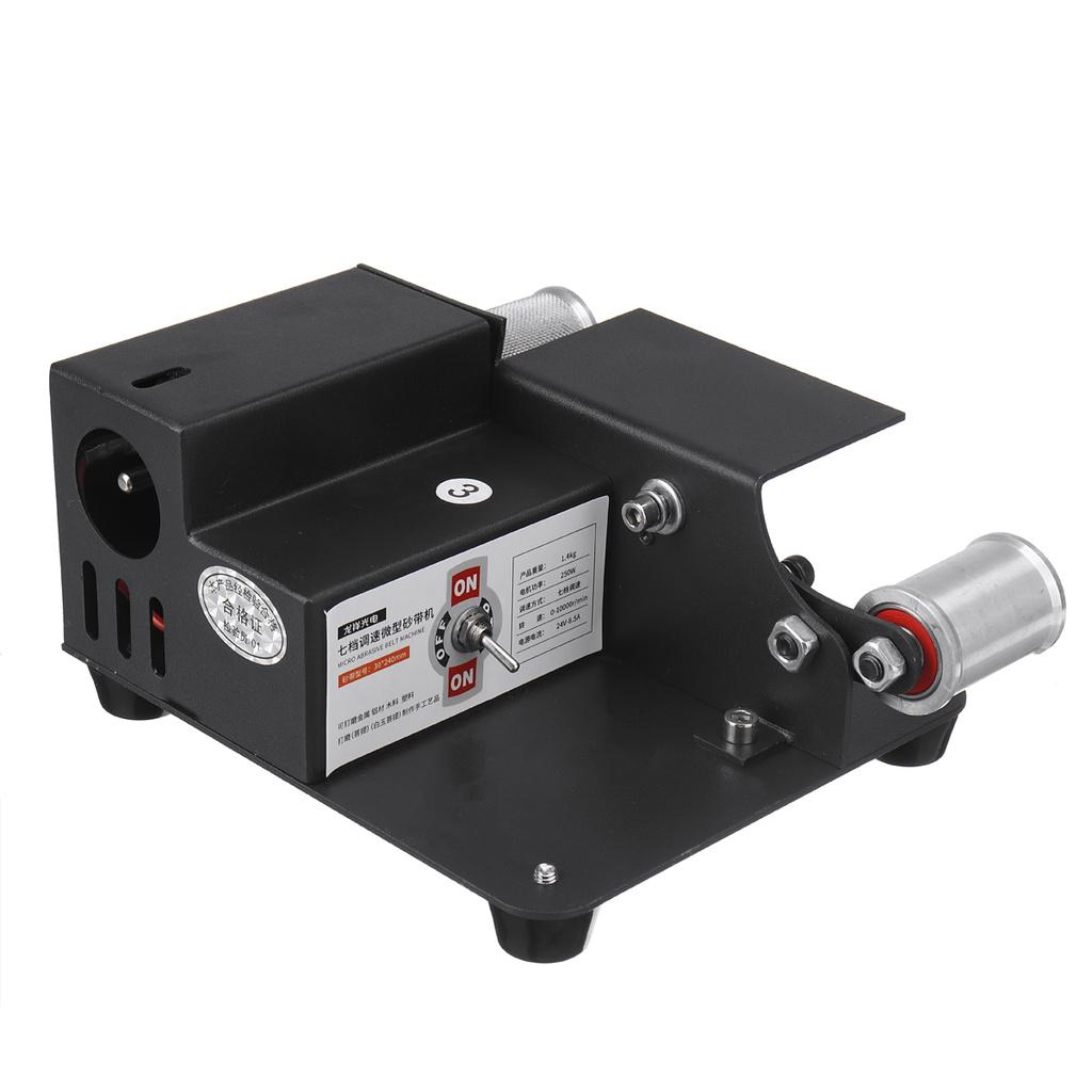 24V-8.5A 250W DIY Polishing Grinding Machine 30-240mm Multifunctional Grinder Mini Electric Belt Sander