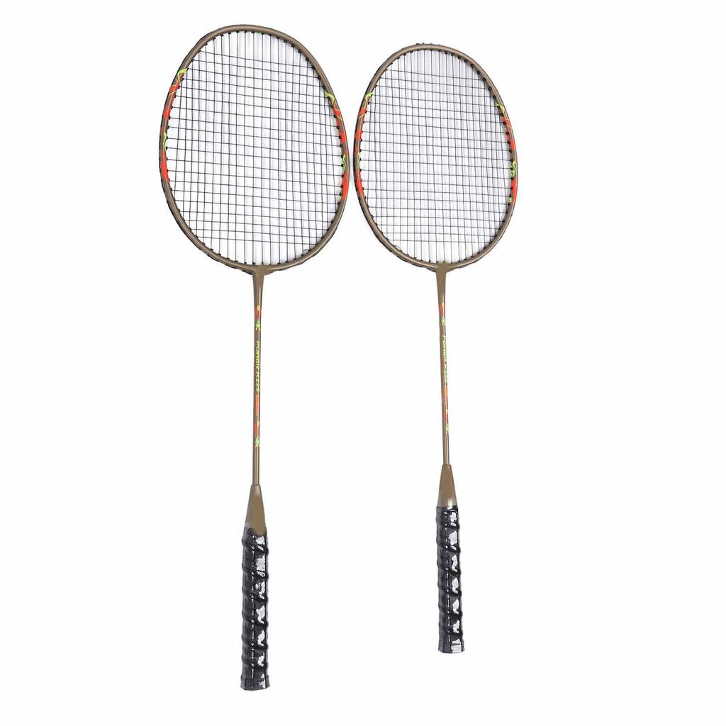 Sportovní badmintonové rakety Lehké badmintonové rakety Sada Venkovní hry na zahradě pro trénink Zábava Zlatá