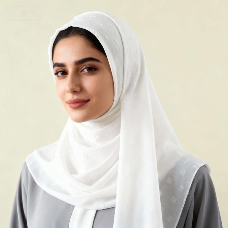 Womens Cotton Knitted Scarf Wrap Shawl Head Cover Lightweight Winter Street Style Edge Trimmed Long Wide 70cm