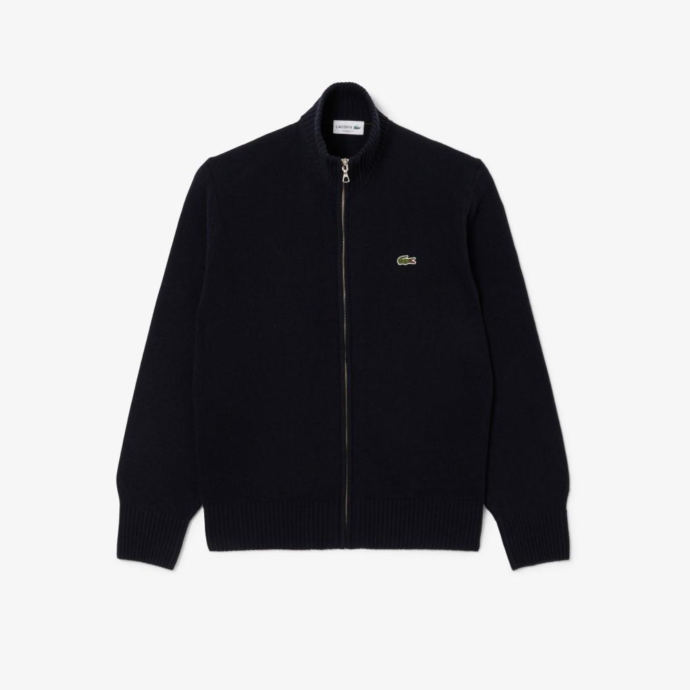 [Lacoste] Men's Wool Full-Zip Cardigan AH5181-55N166