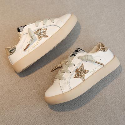 Star Schuhe, Jungenschuhe, neuer Frühlingsstil, Mädchen-Boardschuhe, koreanische Version, weiche Ledersohle, weiße Schuhe