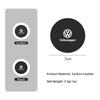 2Pcs Car Leather/Carbon Fiber Water Cup Coasters Anti-Slip Pads For VW Passat Golf Tiguan Polo Scirocco Jetta CC Touareg Touran QO9