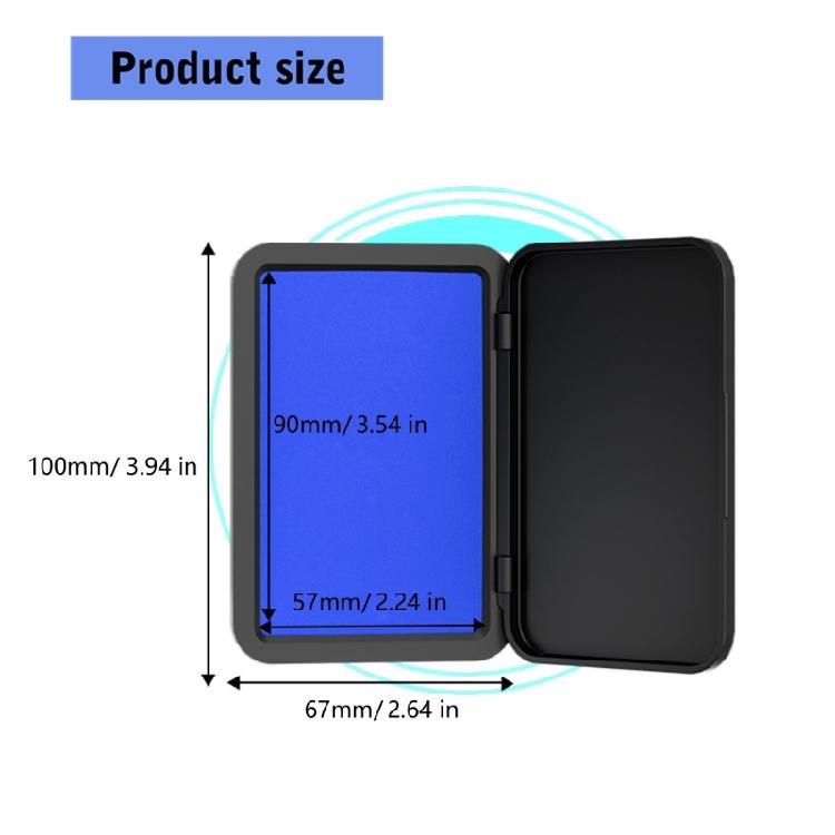 Fingerprint Inks Pad Office Business Stamp Inkpad Quick Drying For Office Financial Document Check Contract Verification