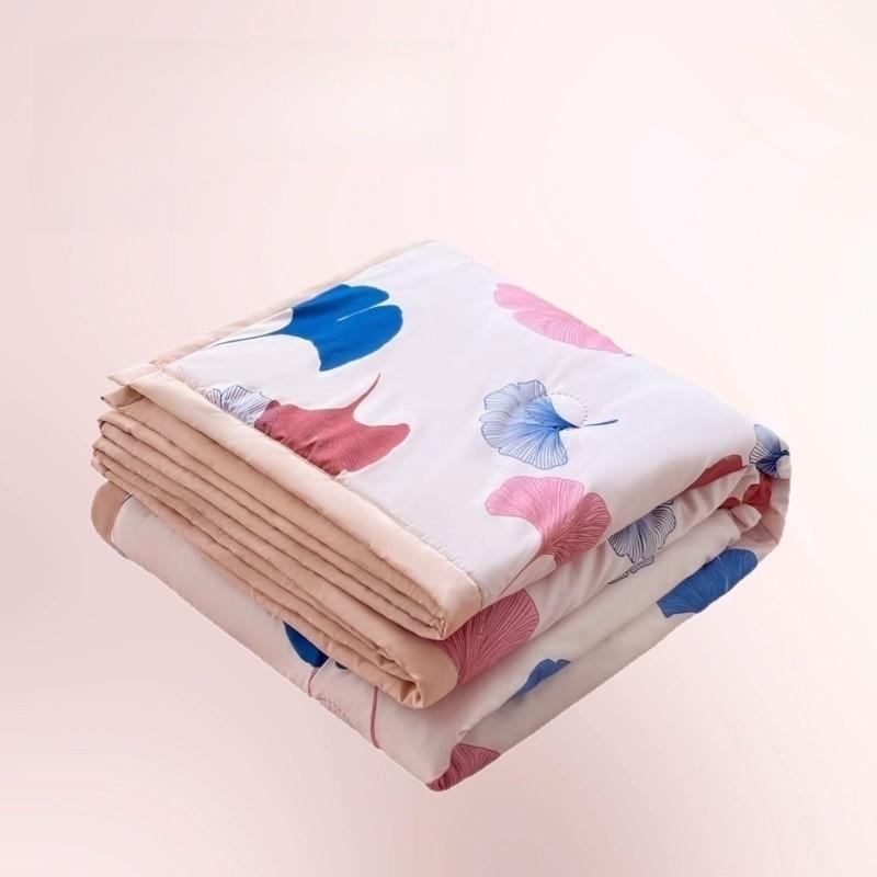 Rabbit Printed Flower Washed Cotton Summer Air Conditioner Quilt For Bedroom