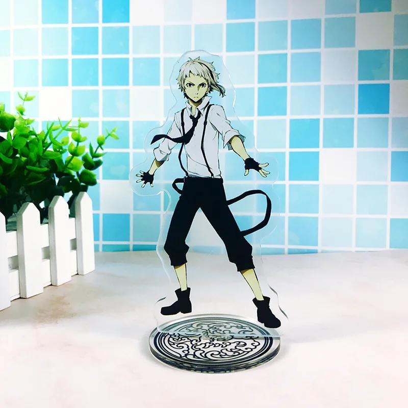 

JP Anime Bungou Figure Cosplay Acrylic Dog Desktop Stands Nakajima Atsushi Dazai Osamu Edogawa Rampo Plate Fans Gift