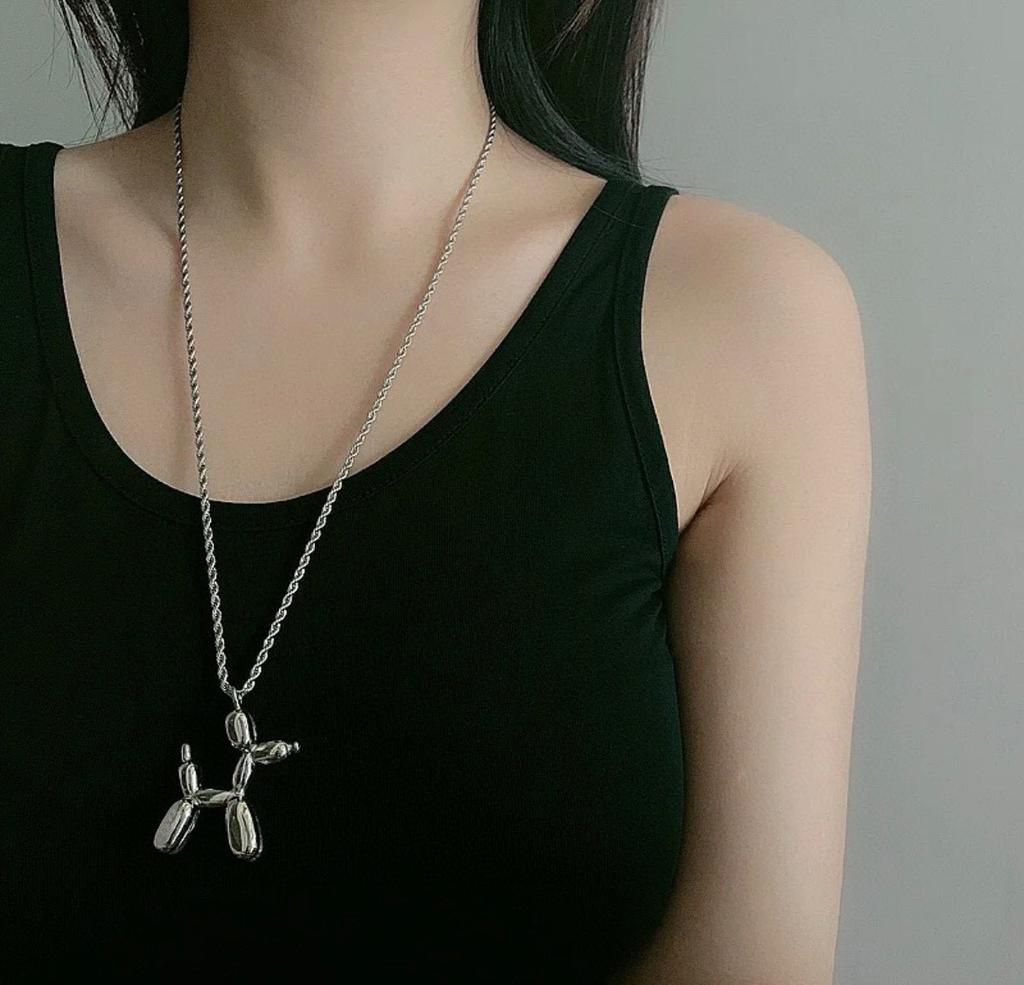 Latest Hot Brand Classic Women's Necklace Luxury Jewelry For Women Fashion Balloon Puppy Design Pendant Party Chain Necklaces